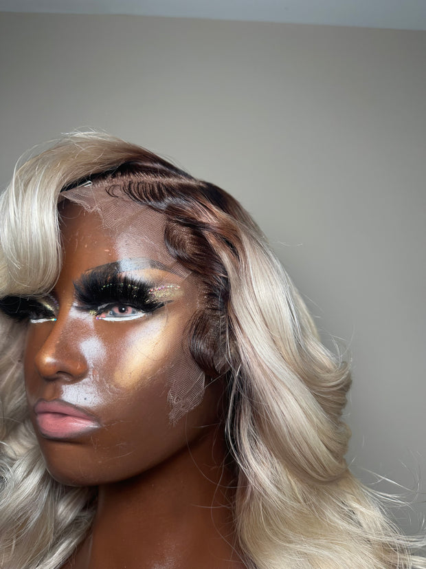 Blonde Frontal Wig with Heavy Layers