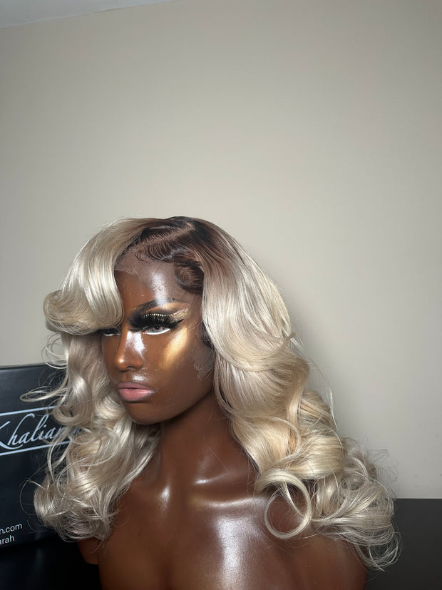 Blonde Frontal Wig with Heavy Layers
