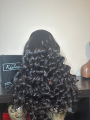 Frontal Wig with Wand Curls