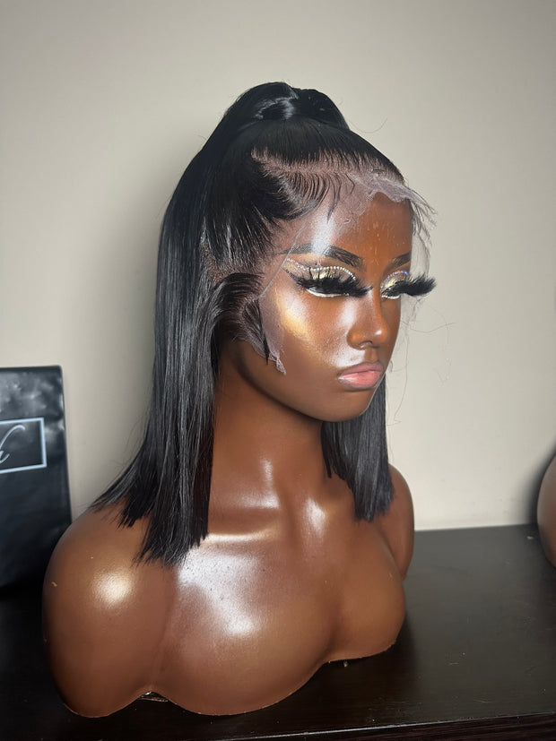 Half Up Blunt Bob Unit