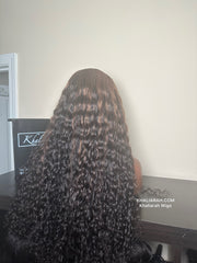 Glueless Partial Highlight Curly Unit