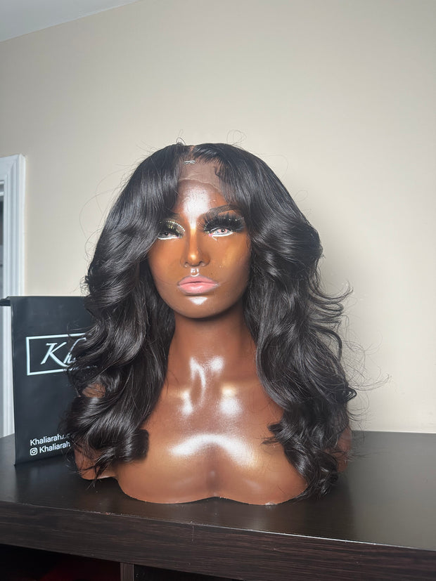 Glueless Layered Wig with Relaxed Curls ￼