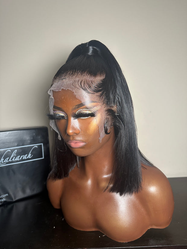Half Up Blunt Bob Unit