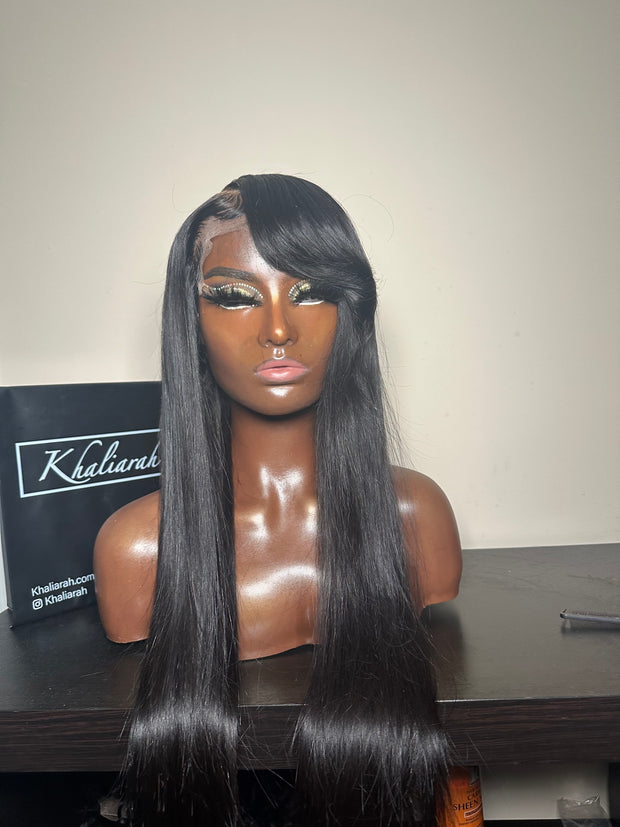 Side Bang Glueless Closure Unit