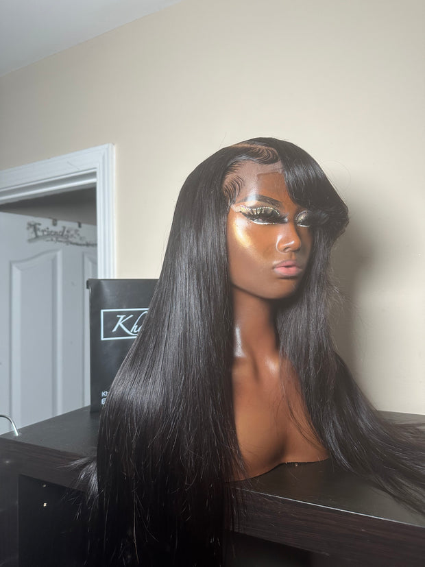 Side Bang Glueless Closure Unit