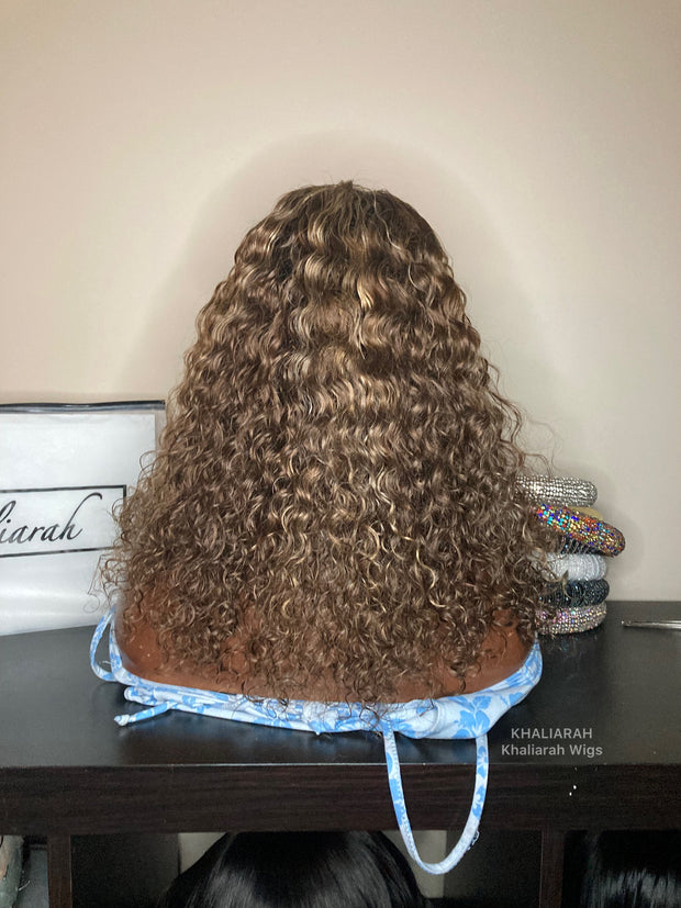 Brown and Blonde Curly Unit