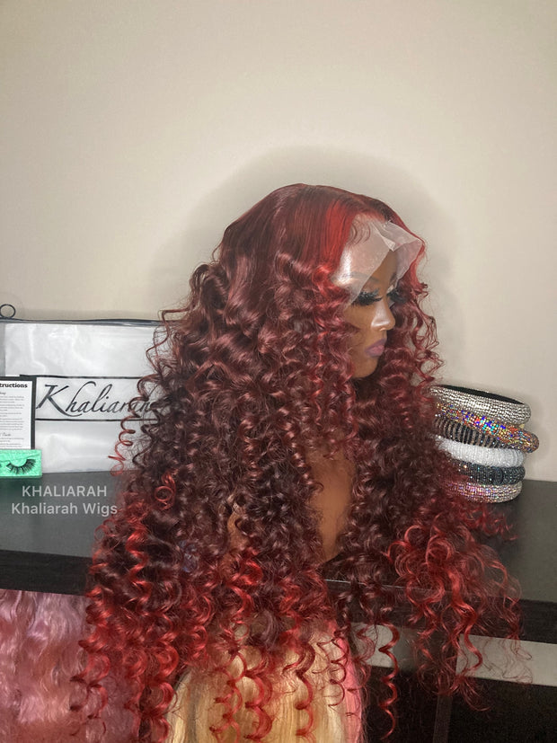 Red Ombre Frontal Unit