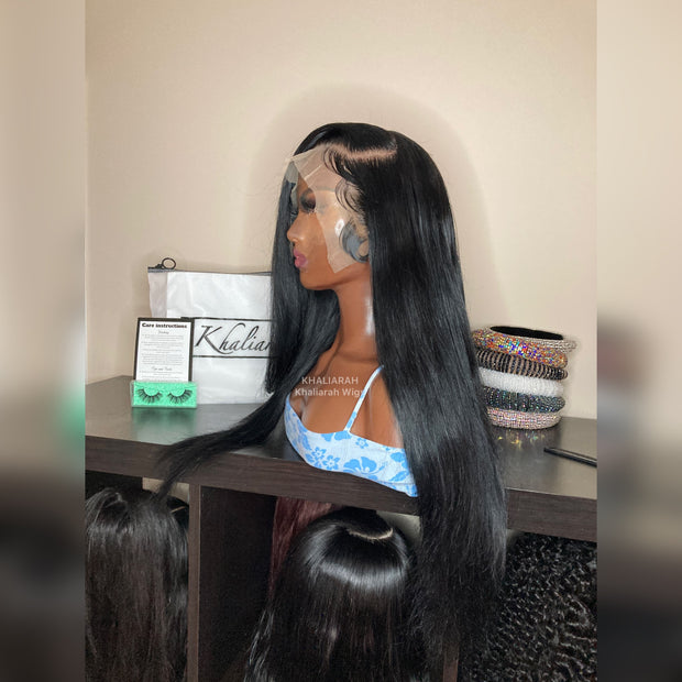 Jet Black Silky Straight Wig