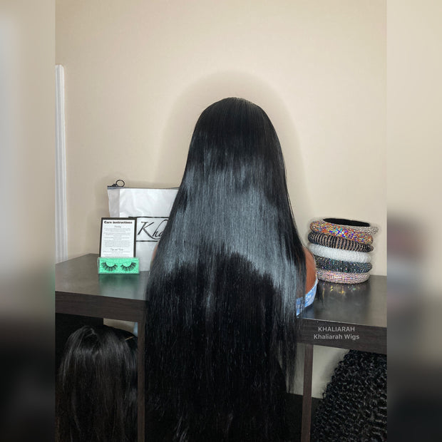 Jet Black Silky Straight Wig