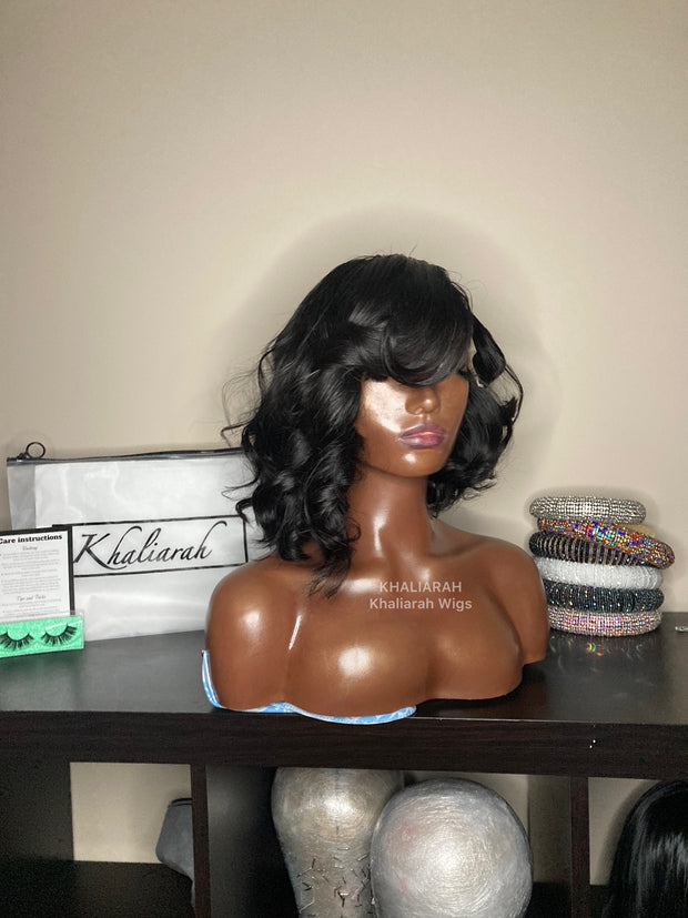 Layered Angled Bob Wig