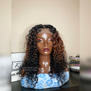 Curly Closure Wig 350 Highlights