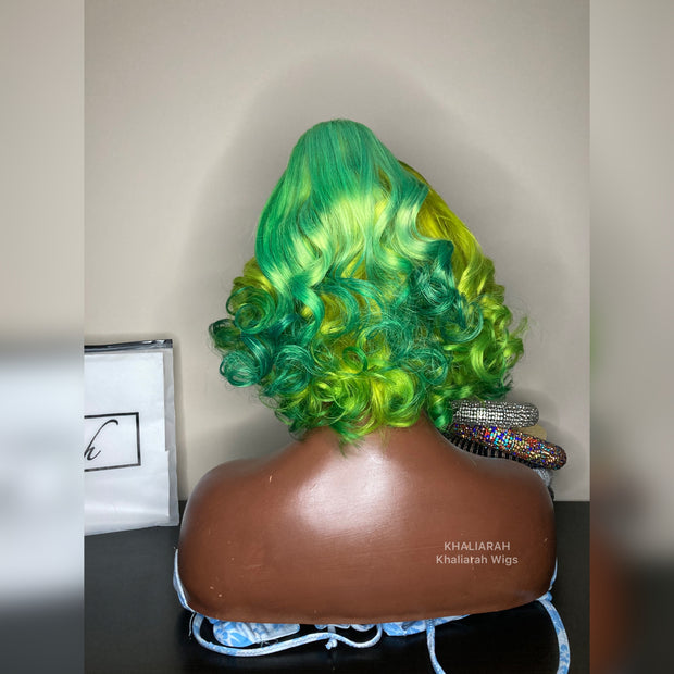 Neon Yellow Bob Wig