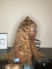 Honey Blonde Curly Unit