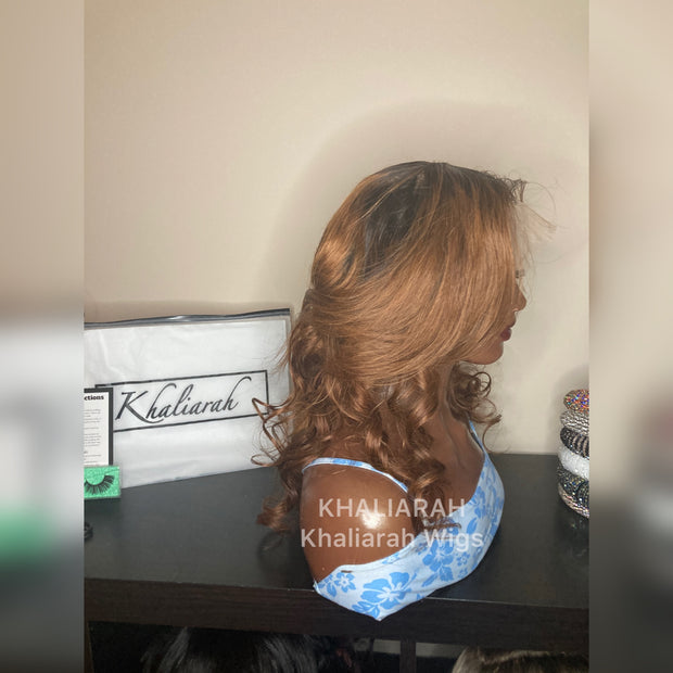 Ginger Frontal Unit With Curls