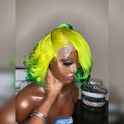 Neon Yellow Bob Wig