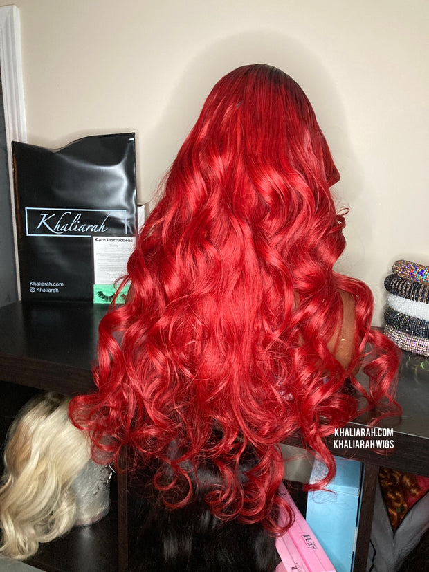 Glueless Red Closure Unit