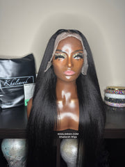 Simple Kinky Straight Frontal Unit