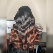 Chocolate Ombre Wandcurled Wig