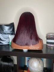 Glueless Burgundy Lob