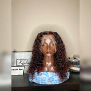 Burgundy Curly Wig