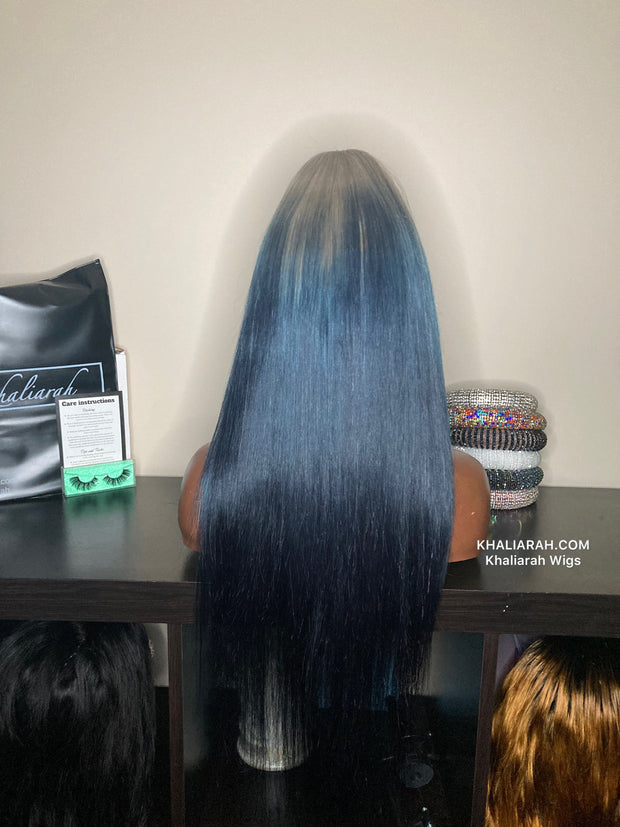 Half Up Reverse Ombre Unit