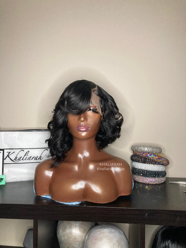 Layered Angled Bob Wig