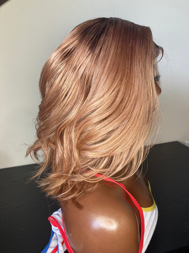 *PRE-ORDER* Rose Gold Layered Bob