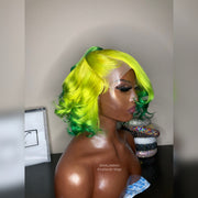 Neon Yellow Bob Wig