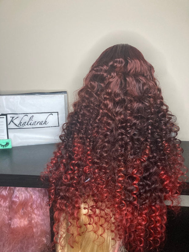 Red Ombre Frontal Unit