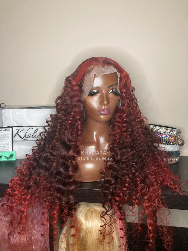 Red Ombre Frontal Unit