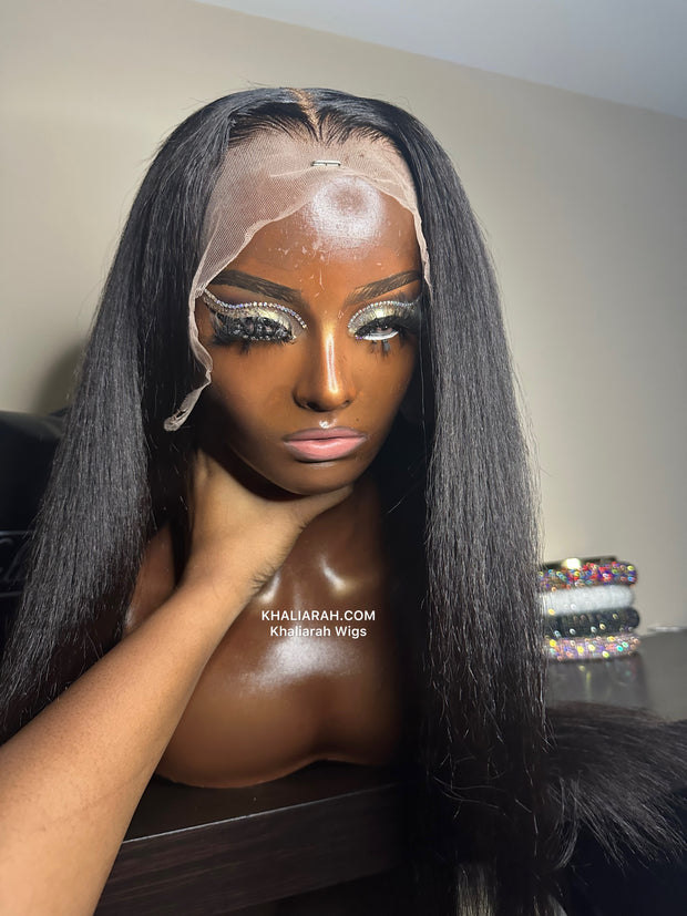 Simple Kinky Straight Frontal Unit